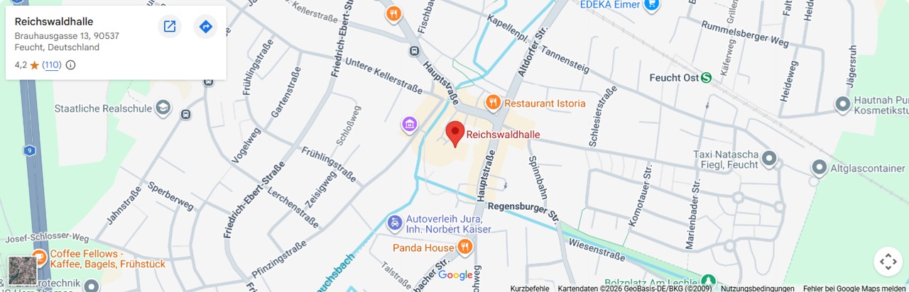 Lageplan Reichswaldhalle Feucht